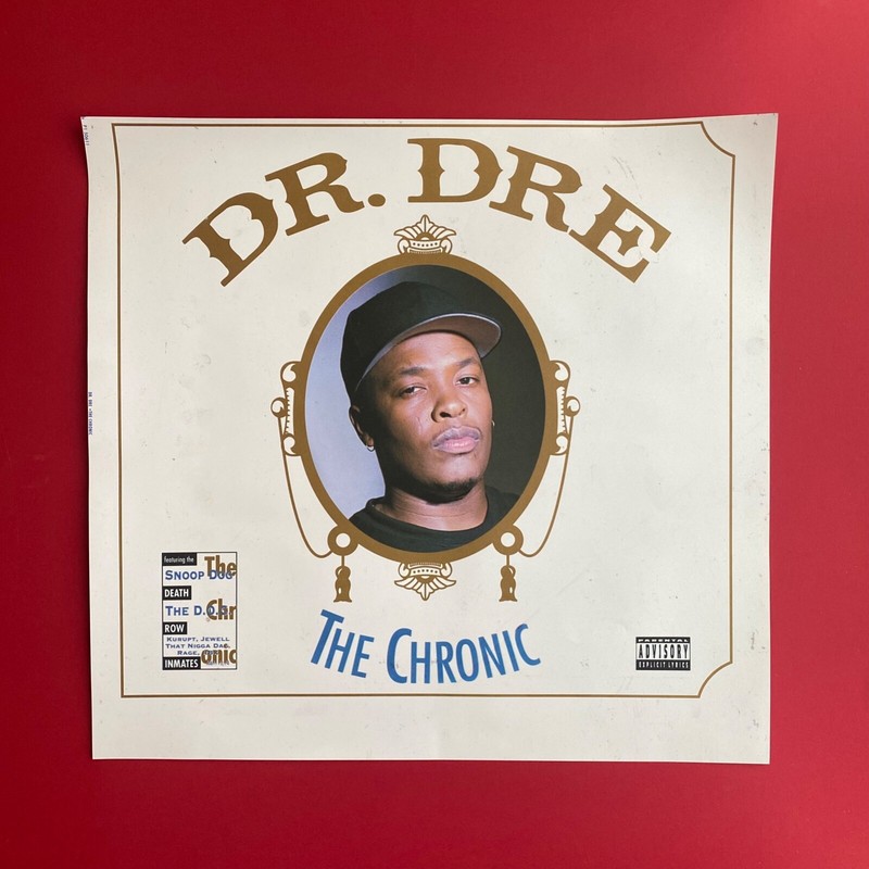 DR. DRE The Chronic Original 30th Anniv Promotional Flat Poster . Snoop Dogg.