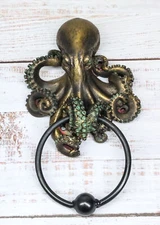 Ebros Deep Ocean Creature Octopus Door Knocker 8.5"Tall Kraken Monster Cthulhu
