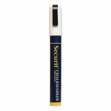 Securit Chalk Markers in Plastic with CD Dims & Chisel Tip - Pack of 2