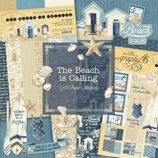 GRAPHIC 45 THE BEACH IS CALLING BUNDLE NAUTICAL BEACHOUSE SURF SHIPS FREE