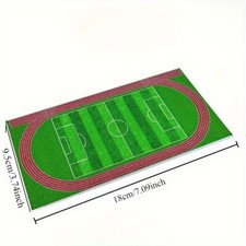 1X Miniature Simulation Sports Field Stickers Sand Table School Model Scenes DIY
