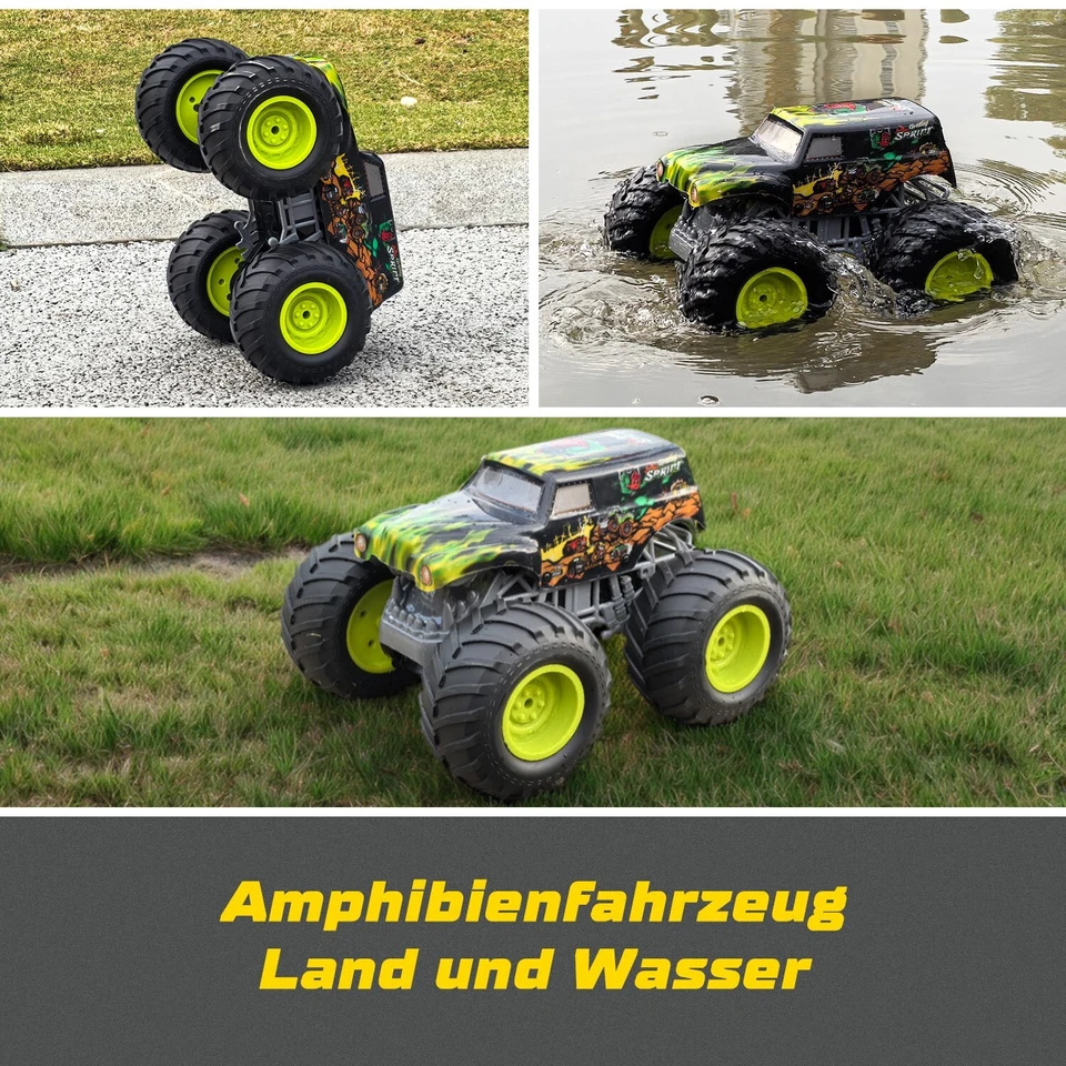 Monster Truck Ferngesteuert mit Licht 360°Drehung Ferngesteuertes Auto - Bild 4 von 4