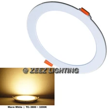 15W 7-Inch Round Warm White LED Recessed Ceiling Panel Light Spotlight Pot Light