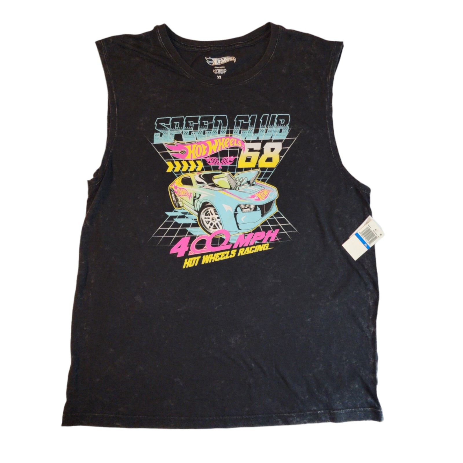Mattel Hot Wheels Hybrid Apparel Black Tank Top Exercise Casual Mens XL NWT