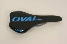 Oval Concepts X38 Saddle w/ Relief Zone, Chromoly Rails, 135x280mm Black & Blue