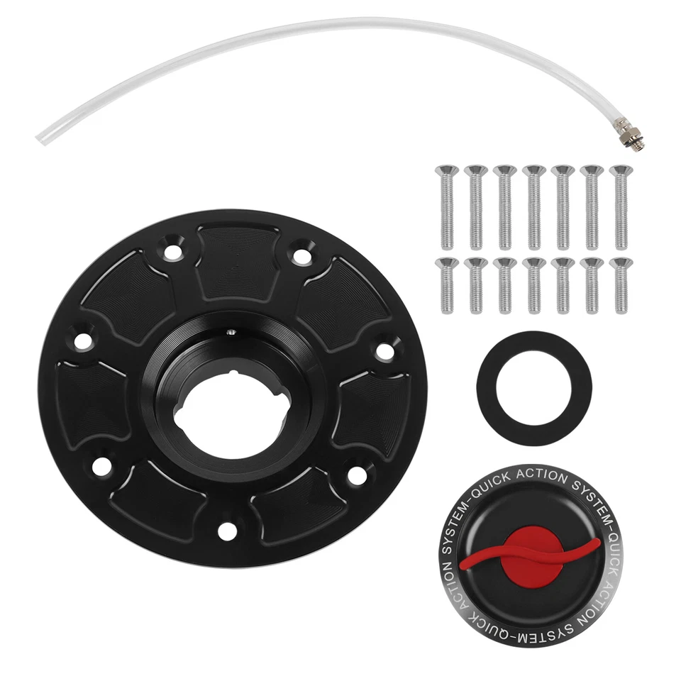 For DUKE 690 R 2014-17 DUKE 790 DUKE R 890 19-20 CNC Keyless Gas Tank Cap Cover - Image 3 of 4