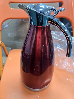 1,5L Karaffe Stahlkaraffen, halten Wasser warm bis , doppelte (rot) Delle