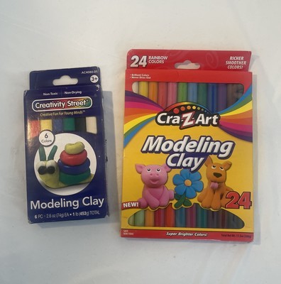 Mixed lot of 2 Modeling Clay: Creativity Street (6 colors) Cra-Z-Art (24 colors)