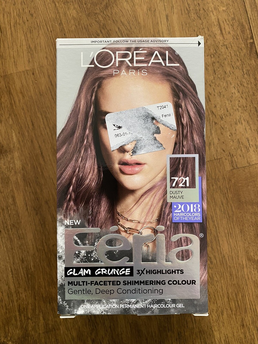 L'Oreal Paris Feria Permanent Hair Color, 721 Dusty Mauve | eBay