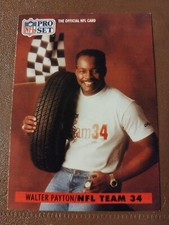 1991 WALTER PAYTON PRO SET NFL TEAM 34 CARD #1 SWEETNESS CHICAGO BEARS SPECIAL