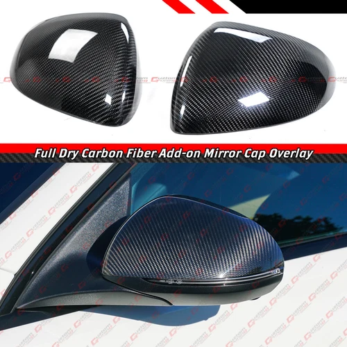 FOR 21-25 MERCEDES BENZ EQE EQS CLE S CLASS AMG CARBON FIBER MIRROR CAP OVERLAY