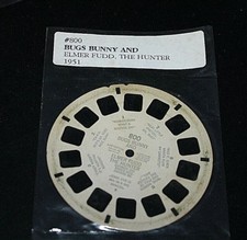 Vtg Bugs Bunny Sawyer's Viewmaster Elmer Fudd The Hunter 1951 Reel 800 -Q -9