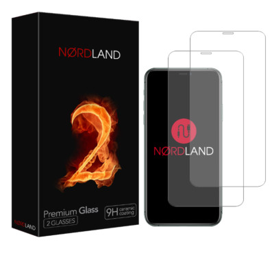 2x Display Glas Schutz Folie Full Screen 9H Premium NordLand Für iPhone 11 Pro