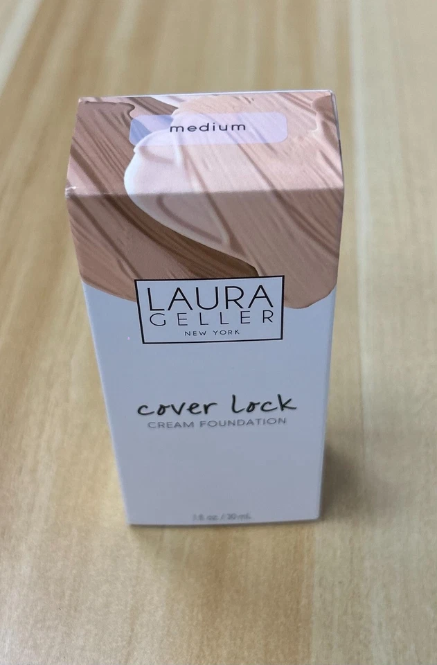 Laura Geller Cover Lock Foundation Medium (Cream Foundation) Sealed Full Size - Image 3 of 4