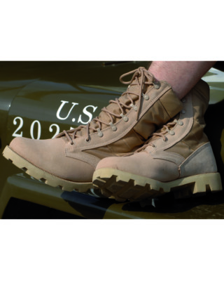 Mil-Tec US Desertstiefel Speed Lace Khaki Zehenkappe