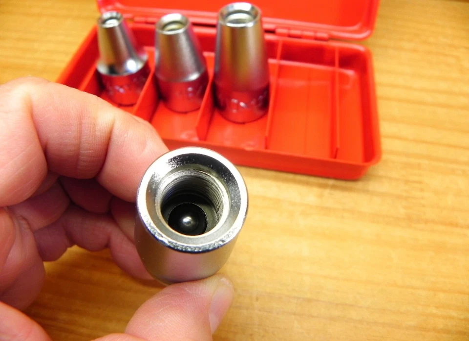 Koken 4203MF 1/2" (12.7mm) Stud Bolt Setter Socket Set of 4 Pcs Metal Case Japan - Image 3 of 4