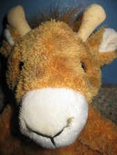 Chosun 14" Plush Giraffe Holiday Stuffed Zoo Animal Soft Lovey Toy Brown  Gold