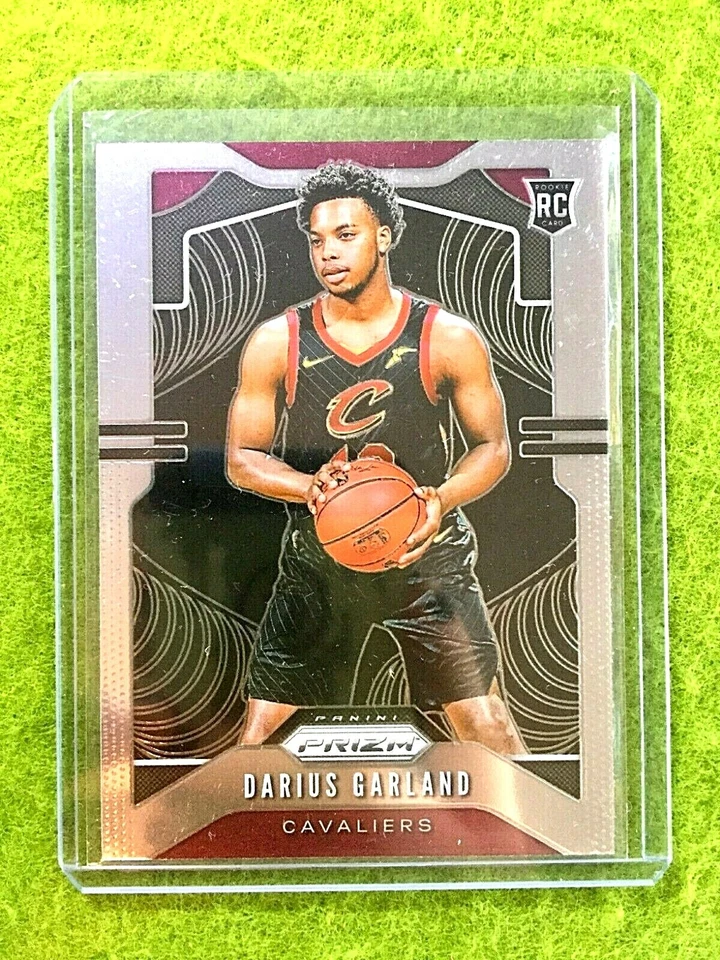 Tarjeta de novato Darius Garland Prizm camiseta #10 Cavs RC 2019-20 Panini Prizm TRUE RC