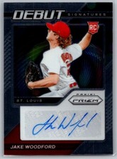2021 Panini Prizm Debut Signatures Rookie RC Jake Woodford #DS-JW Cardinals