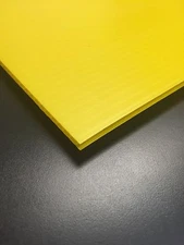 Coroplast 4mm 24" x 18" (65 Pack) Yellow Corrugated Plastic Sheets Horizontal