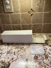 Vintage Tupperware Block Cheese Keeper With Slide Out Tray Almond Color Nice