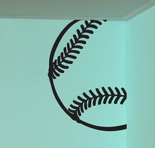 Baseball Ball Room Corner Vinyl Sticker Decal 7