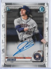 JORDAN BREWER- Topps 1st Bowman Chrome- AUTO CPA-JBA