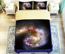 3D Color Starlight Black Night KEP2507 Bed Pillowcases Quilt Duvet Cover Kay