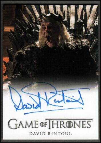 2023 Game of Thrones Art Images Full Bleed AUTO David Rintoul Aerys II Targaryen - Picture 1 of 1