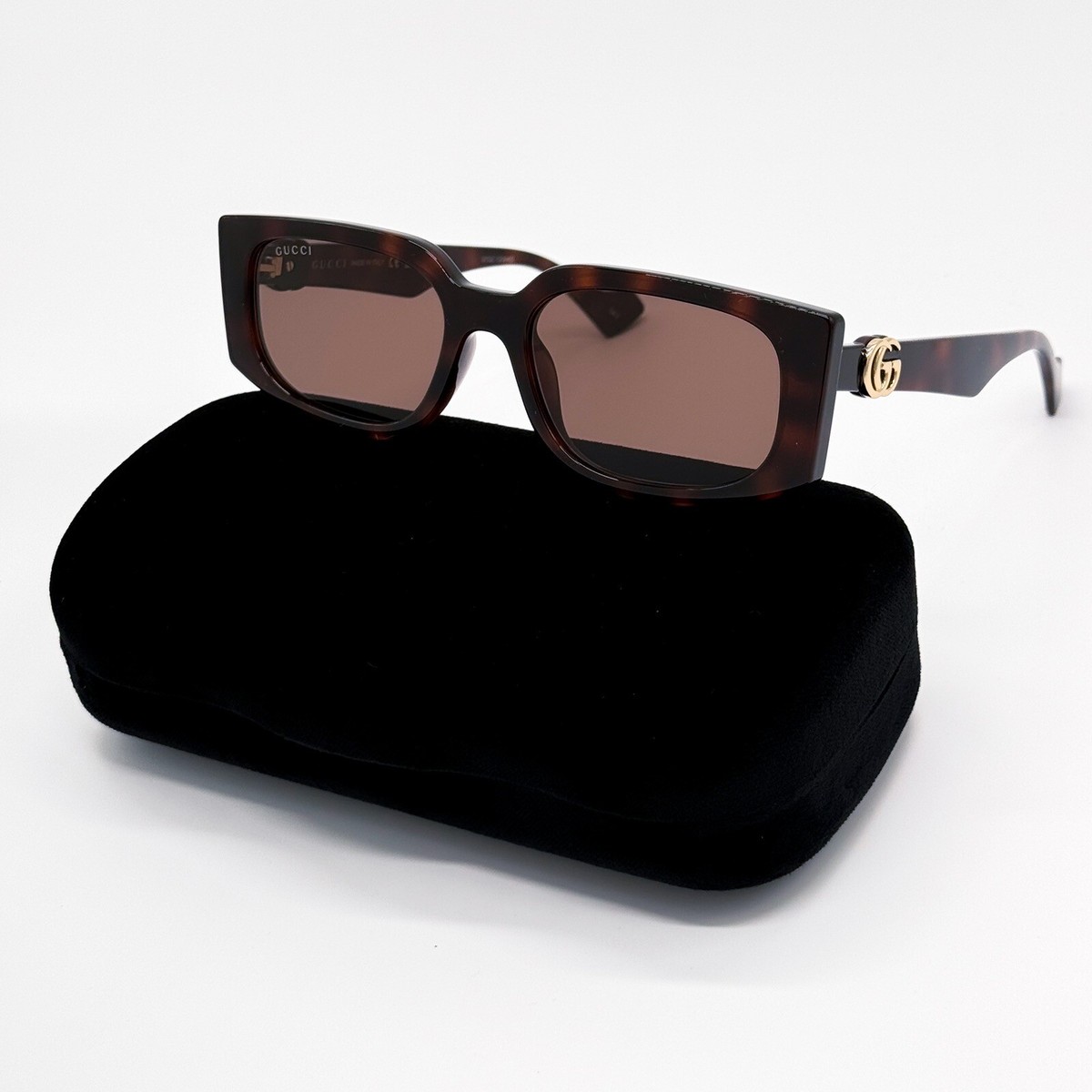 NEW GUCCI GG1534S 002 HAVANA BROWN SQUARE WOMEN SUNGLASSES