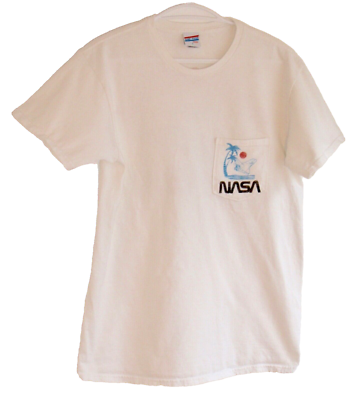 Nasa 100% Cotton Junk Food Tees S White T-Shirt Unisex Front/Back Space  Shuttle | eBay