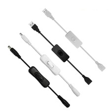 USB DC Male to Female Extension Cable with On Off Switch Toggle Cord LED Lamp