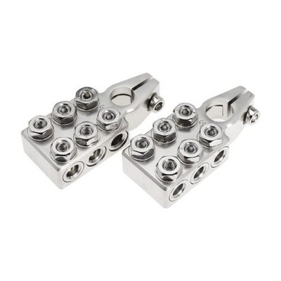 2 Stück Batterieklemme Clip Batterieanschluss Kit Batterie Post Verstärker Sound