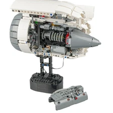 Hot Sale High-bypass Turbofan Engine with Power Functions 1659 Build Moc