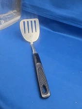 Ekco Angled/Slanted Slotted Short 9.5” Spatula Black Nylon Handle