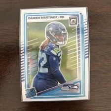 Damien Martinez 2025 Donruss Optic 298 Seattle Seahawks Rookie