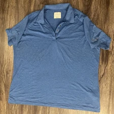 Men’s Oobe Chick-Fil-A Blue Employee Performance Stretch Polo Short -Size 2XL