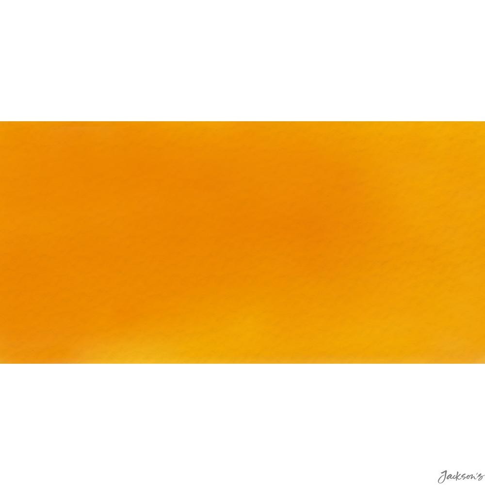 Blockx Watercolour Paint Ceramic Giant Pan 3.5 x 2.25in Cadmium Yellow Orange