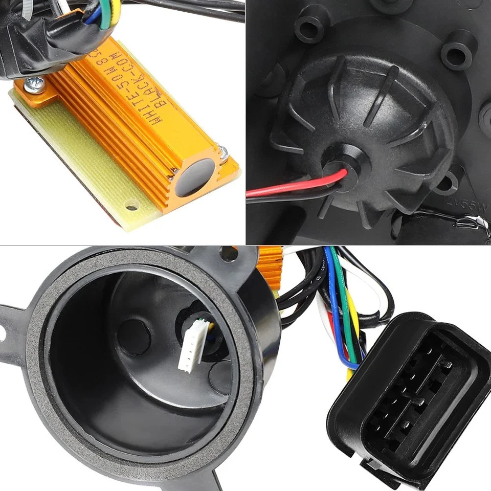 For BMW M3 2006-2008 Lumen 87-1002170 Black DRL Bar Projector Headlights — 第 3/4 张图片