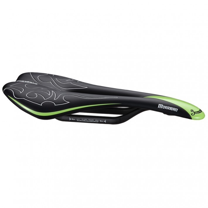 Selle MACMAHONE MORRIGAN full carbon vert pour éliminer le mal de dos et alléger votre vélo