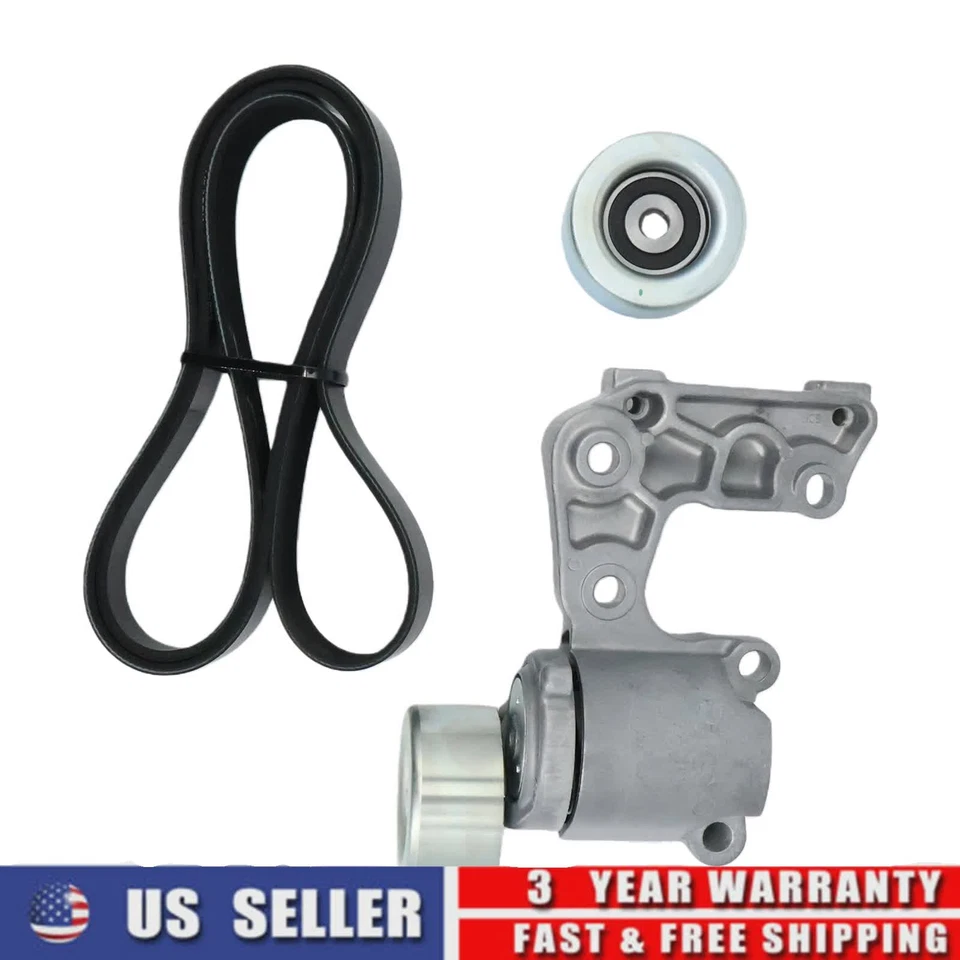 Serpentine Belt Drive Tensioner Kit Fit Toyota Avalon Highlander Sienna RAV4 Foto 2 de 4