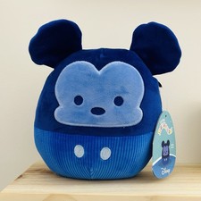 Disney Squishmallows Blue Monochrome Mickey Mouse 6.5  Plush NWT Jazwares