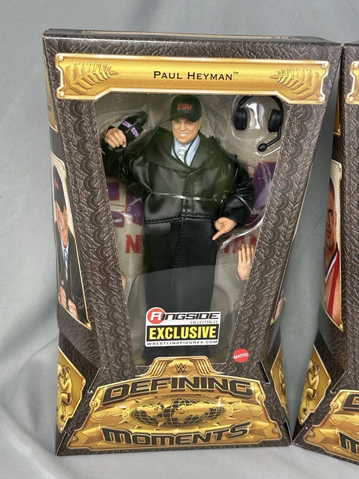 Figura de acción WWE DEFINITION MOMENTS: PAUL HEYMAN & KURT ANGLE Ringside (NUEVA) Foto 2 de 4