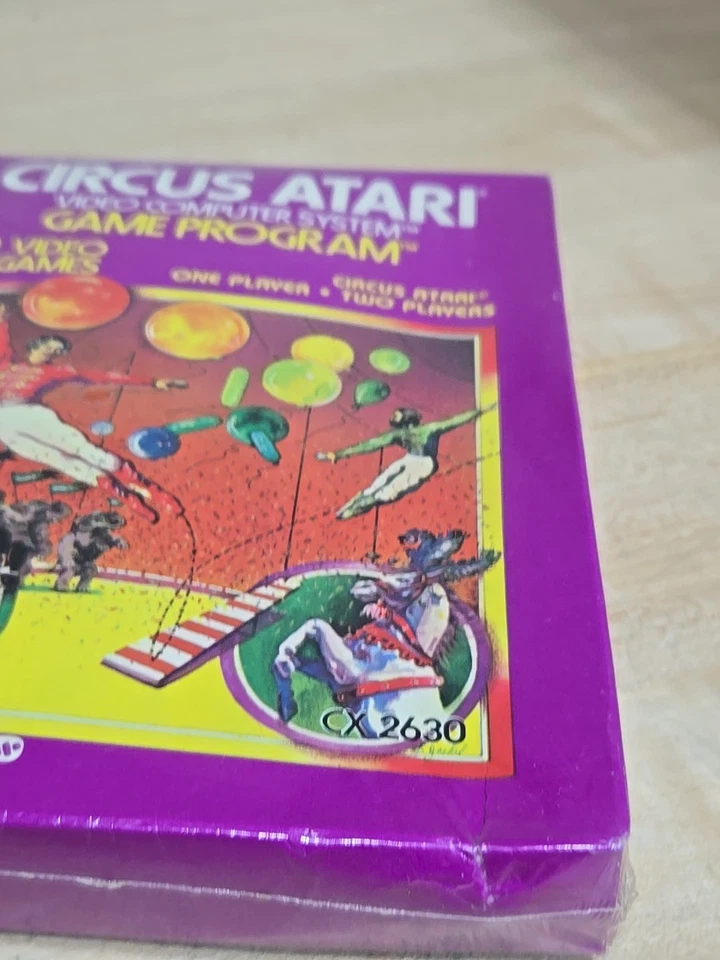 Vintage Circus Atari - Atari 2600/7800 Game Sealed NEW CX2630 Hang Tag (Damaged) - Image 3 of 4