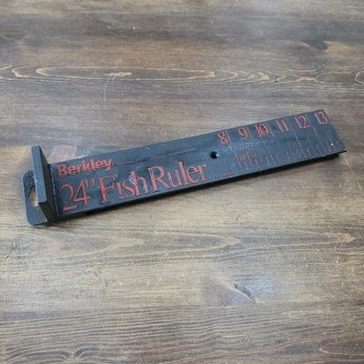 Berkley 24" Black Plastic Folding Fish Ruler Measure - No Slides - Image 1 of 4