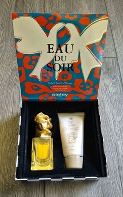 Eau du Soir by Sisley Eau de Parfum Spray 1.0 oz 30ml & 1.7 fl oz body cream set