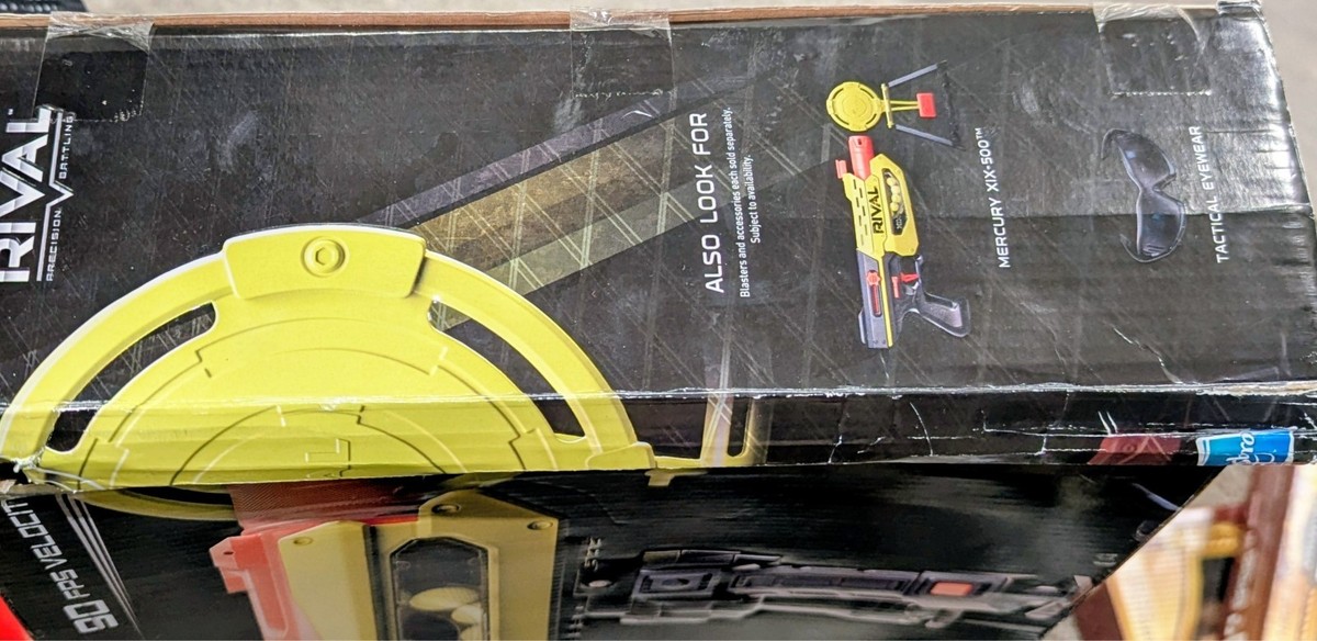 NERF Rival Blaster Jupiter XIX-1000 Edge Series with Target and 10