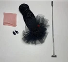 Vintage 1960-64 Barbie  SOLO in the SPOTLIGHT #982 ~ Gown Microphone Scarf Heels