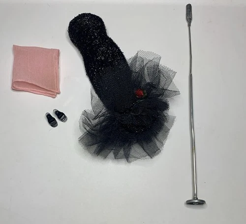 Vintage 1960-64 Barbie  SOLO in the SPOTLIGHT #982 ~ Gown Microphone Scarf Heels