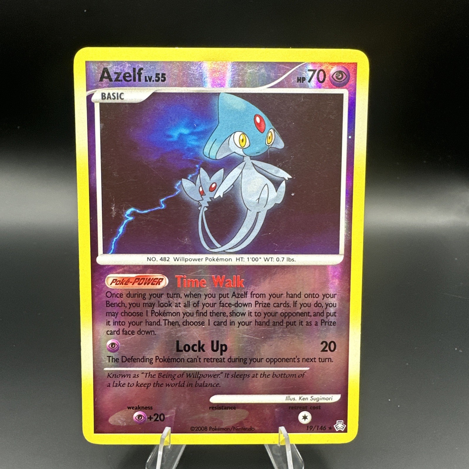 Pokémon Azelf 19/146 Legends Awakened Reverse Holo MP